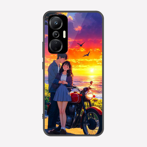 Infinix Hot 20S Cover - Love Couple Series - Premium Printed Metal soft Bumper shock Proof Case