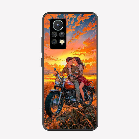 Infinix Note 12 Cover - Love Couple Series - Premium Printed Metal soft Bumper shock Proof Case