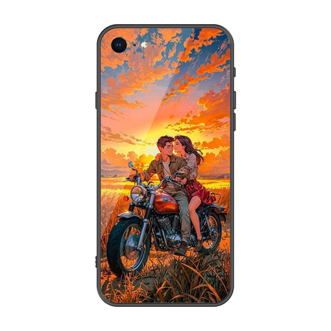 iPhone SE 2020 Cover - Love Couple Series - Premium Printed Metal soft Bumper shock Proof Case
