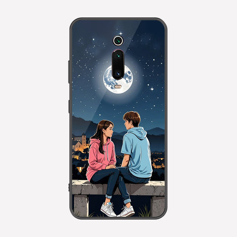 Xiaomi Mi 9T Pro Cover - Love Couple Series - Premium Printed Metal soft Bumper shock Proof Case