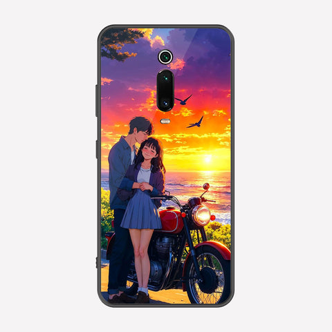 Xiaomi Mi 9T Pro Cover - Love Couple Series - Premium Printed Metal soft Bumper shock Proof Case