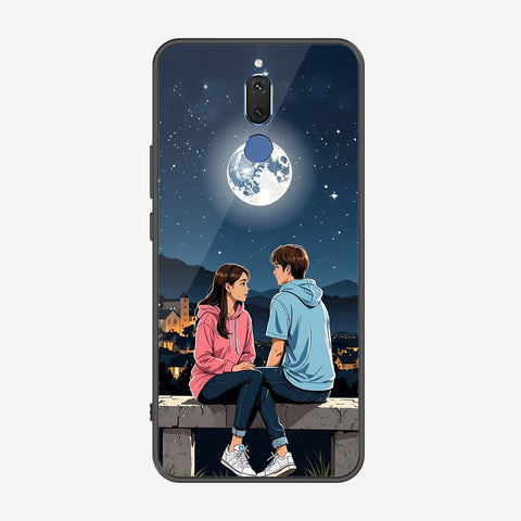 Huawei Mate 10 Lite Cover - Love Couple Series - Premium Printed Metal soft Bumper shock Proof Case
