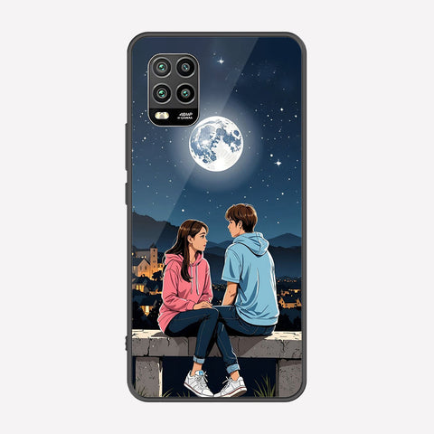 Xiaomi Mi 10 Lite 5G Cover - Love Couple Series - Premium Printed Metal soft Bumper shock Proof Case