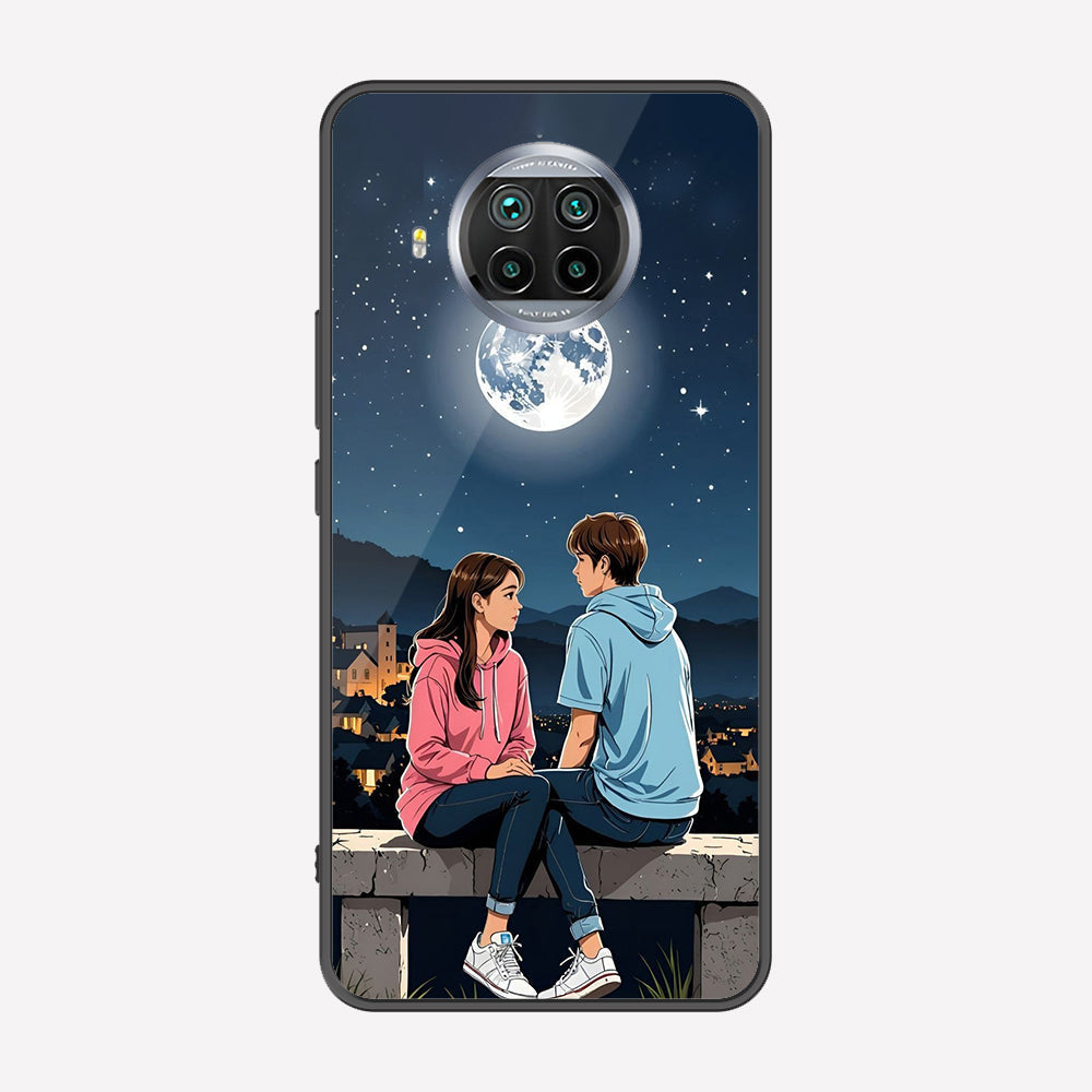 Xiaomi Mi 10i Cover - Love Couple Series - Premium Printed Metal soft Bumper shock Proof Case