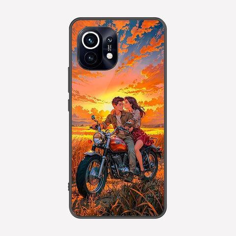 Xiaomi Mi 11 Cover - Love Couple Series - Premium Printed Metal soft Bumper shock Proof Case