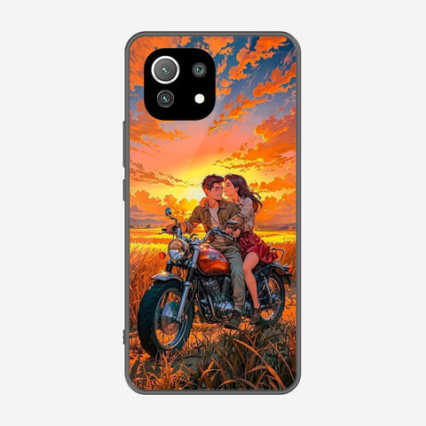 Xiaomi 11 Lite 5G NE Cover - Love Couple Series - Premium Printed Metal soft Bumper shock Proof Case