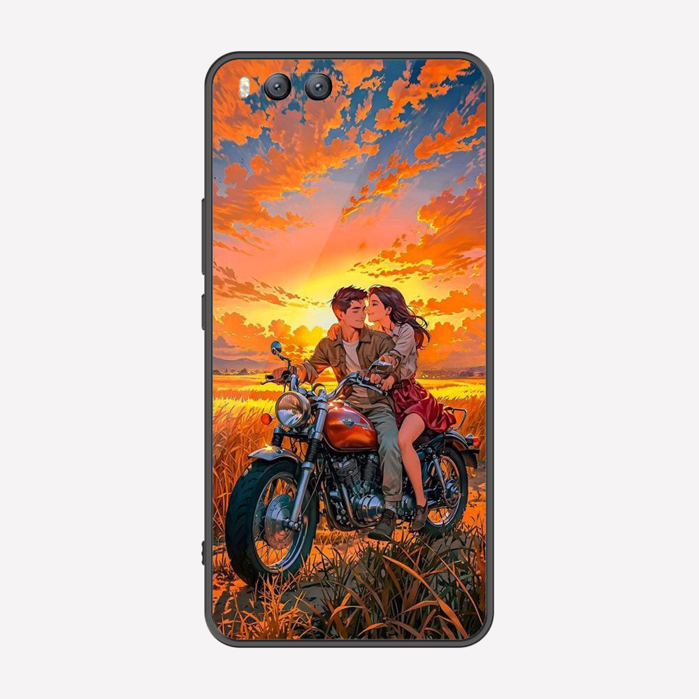 Xiaomi Mi 6 Cover - Love Couple Series - Premium Printed Metal soft Bumper shock Proof Case