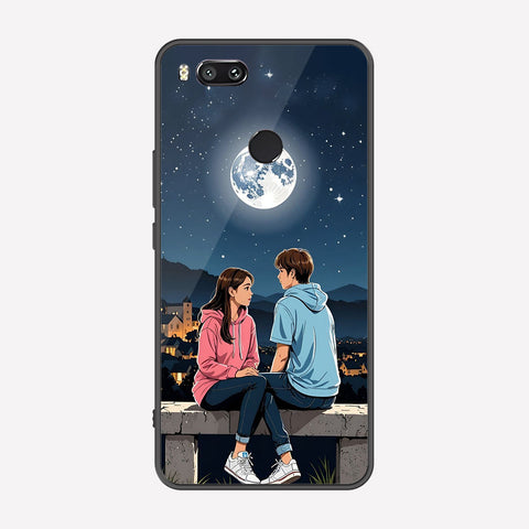 Xiaomi Mi A1 / Mi 5X Cover - Love Couple Series - Premium Printed Metal soft Bumper shock Proof Case