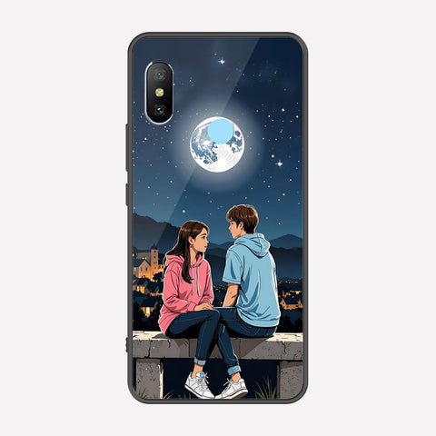 Xiaomi Mi A2 Lite / Redmi 6 Pro Cover - Love Couple Series - Premium Printed Metal soft Bumper shock Proof Case