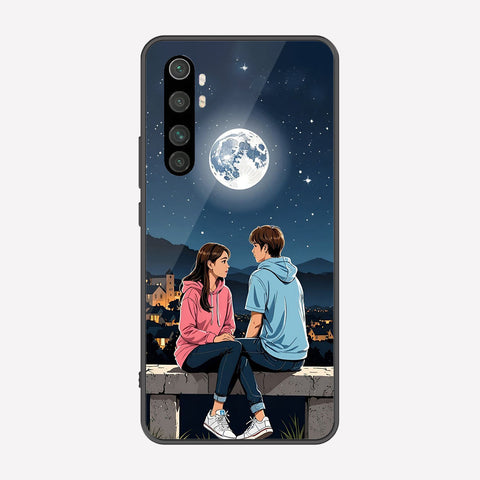 Xiaomi Mi Note 10 Lite Cover - Love Couple Series - Premium Printed Metal soft Bumper shock Proof Case