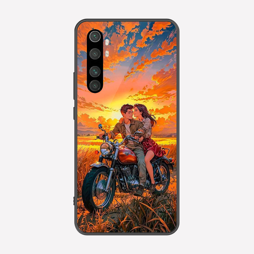 Xiaomi Mi Note 10 Lite Cover - Love Couple Series - Premium Printed Metal soft Bumper shock Proof Case