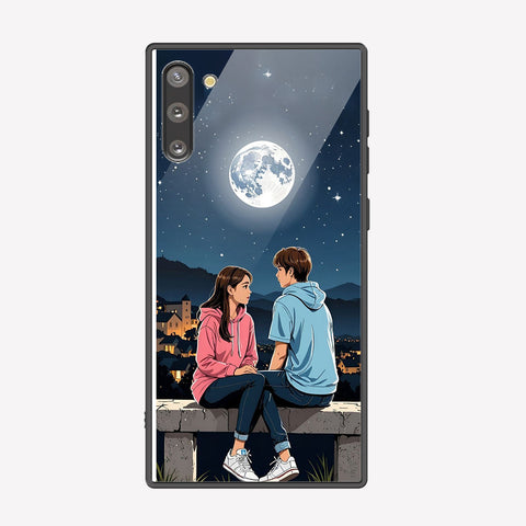 Samsung Galaxy Note 10 Cover - Love Couple Series - Premium Printed Metal soft Bumper shock Proof Case