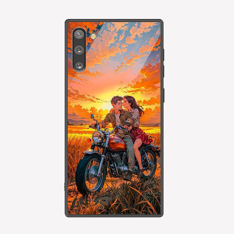 Samsung Galaxy Note 10 Cover - Love Couple Series - Premium Printed Metal soft Bumper shock Proof Case
