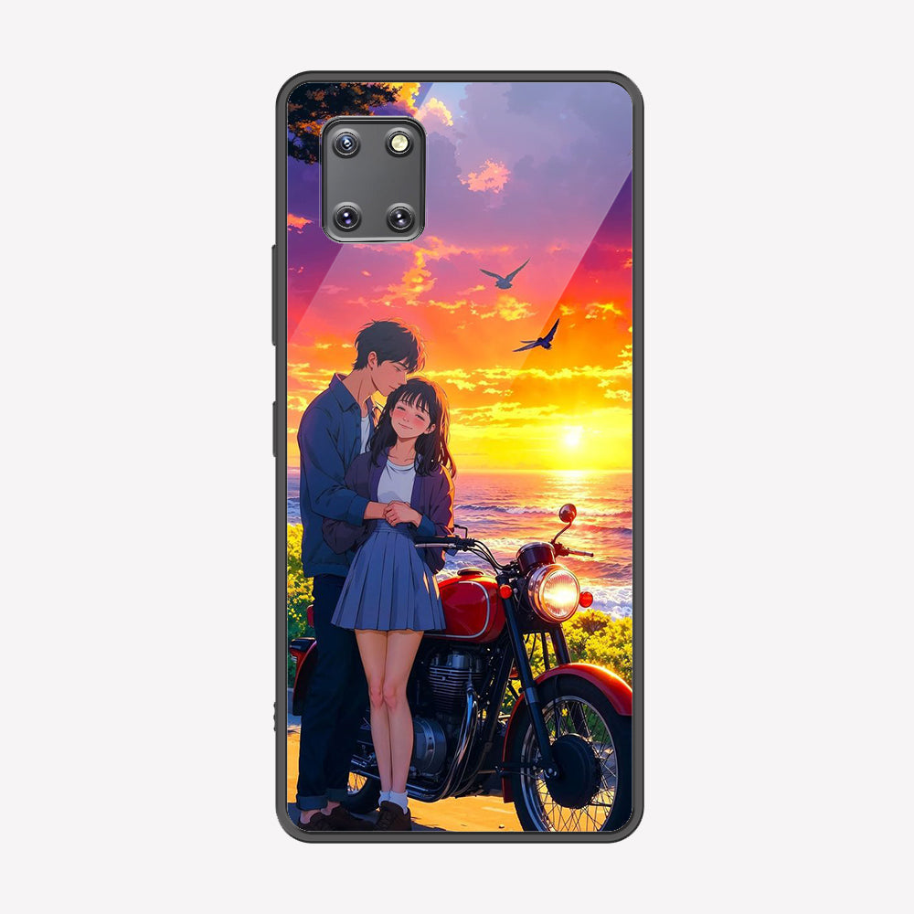Samsung Galaxy Note 10 Lite Cover - Love Couple Series - Premium Printed Metal soft Bumper shock Proof Case