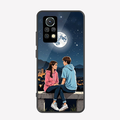 Infinix Note 11s Cover - Love Couple Series - Premium Printed Metal soft Bumper shock Proof Case