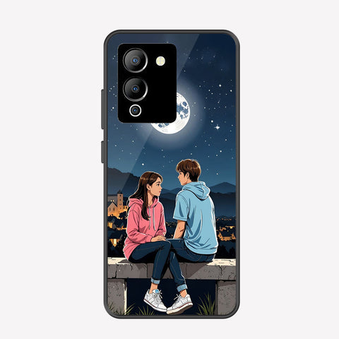 Infinix Note 12 G96 Cover - Love Couple Series - Premium Printed Metal soft Bumper shock Proof Case