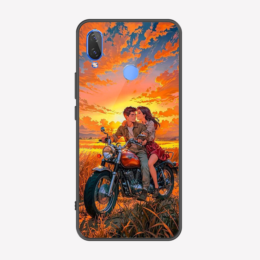 Huawei Nova 3i / P Smart Plus Cover - Love Couple Series - Premium Printed Metal soft Bumper shock Proof Case