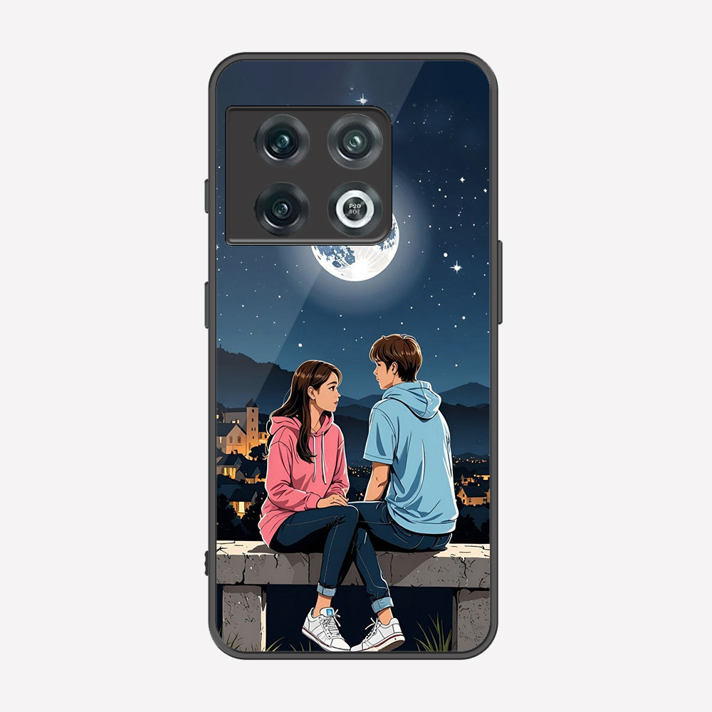 OnePlus 10 Pro Cover - Love Couple Series - Premium Printed Metal soft Bumper shock Proof Case