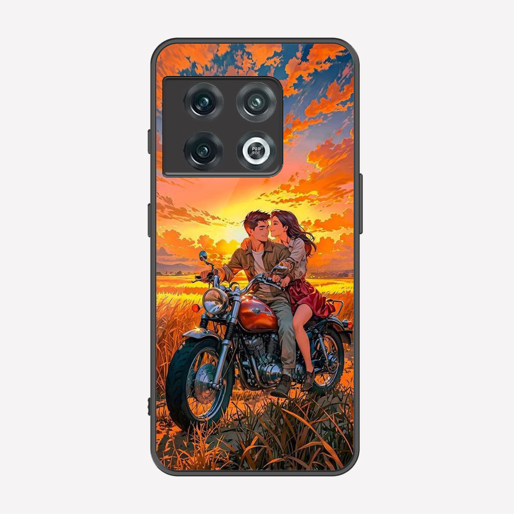 OnePlus 10 Pro Cover - Love Couple Series - Premium Printed Metal soft Bumper shock Proof Case