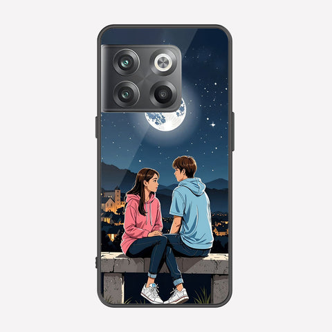 OnePlus 10T Cover - Love Couple Series - Premium Printed Metal soft Bumper shock Proof Case