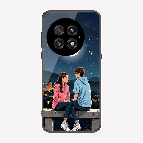 OnePlus 13 Cover - Love Couple Series - Premium Printed Metal soft Bumper shock Proof Case