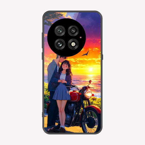OnePlus 13 Cover - Love Couple Series - Premium Printed Metal soft Bumper shock Proof Case