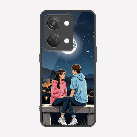 One Plus Nord 3 Cover - Love Couple Series - Premium Printed Metal soft Bumper shock Proof Case