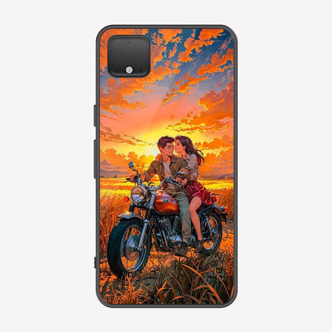 Google Pixel 4 XL Cover - Love Couple Series - Premium Printed Metal soft Bumper shock Proof Case