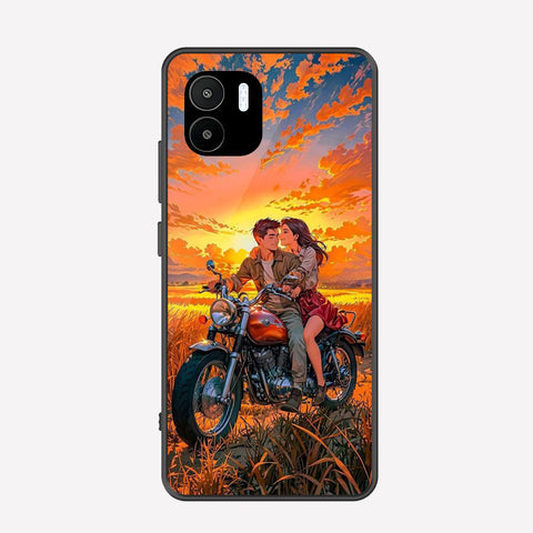Xiaomi Poco C50 Cover - Love Couple Series - Premium Printed Metal soft Bumper shock Proof Case