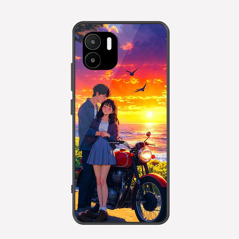 Xiaomi Poco C50 Cover - Love Couple Series - Premium Printed Metal soft Bumper shock Proof Case