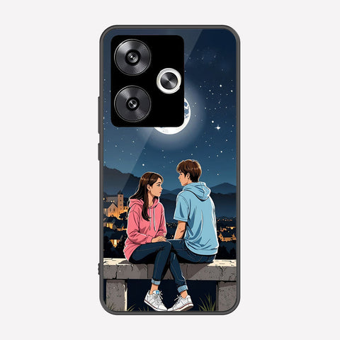 Xiaomi Poco F6 Cover - Love Couple Series - Premium Printed Metal soft Bumper shock Proof Case