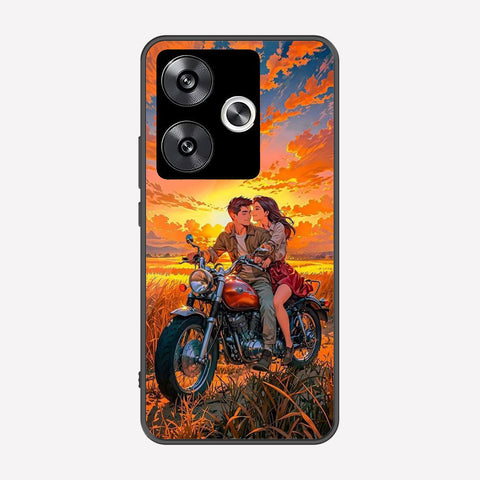Xiaomi Poco F6 Cover - Love Couple Series - Premium Printed Metal soft Bumper shock Proof Case