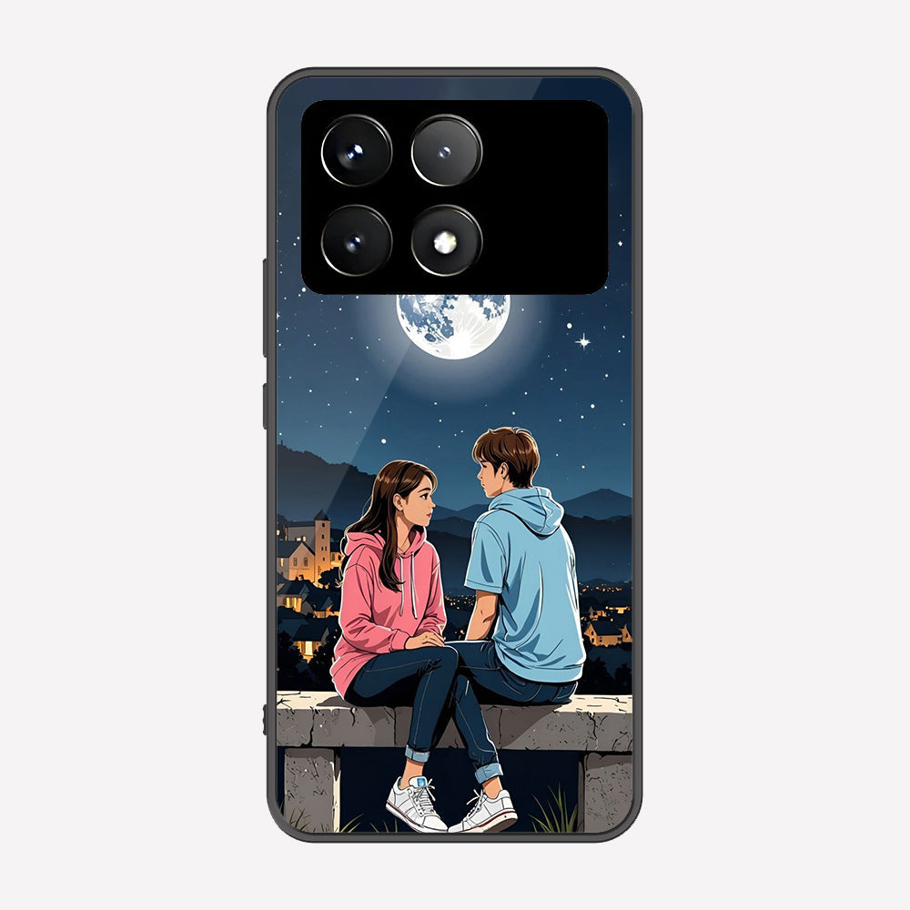 Xiaomi Redmi K70 Cover - Love Couple Series - Premium Printed Metal soft Bumper shock Proof Case
