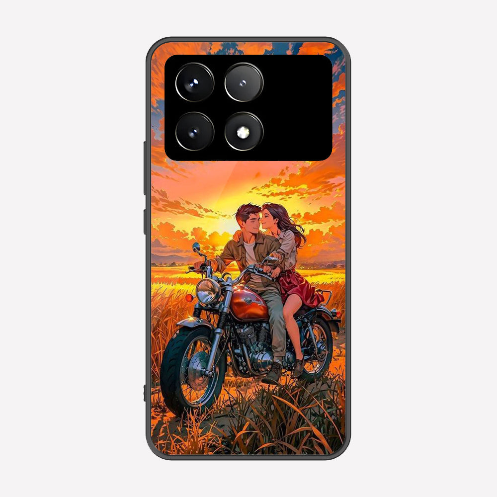 Xiaomi Redmi K70 Cover - Love Couple Series - Premium Printed Metal soft Bumper shock Proof Case
