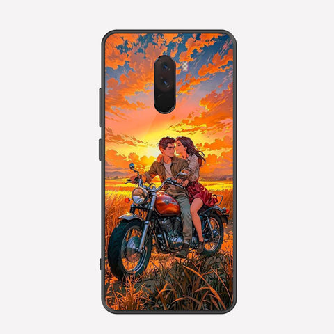 Xiaomi Pocophone F1 Cover - Love Couple Series - Premium Printed Metal soft Bumper shock Proof Case
