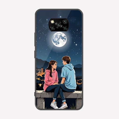 Xiaomi Poco X3 Cover - Love Couple Series - Premium Printed Metal soft Bumper shock Proof Case