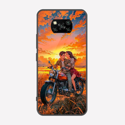 Xiaomi Poco X3 Cover - Love Couple Series - Premium Printed Metal soft Bumper shock Proof Case