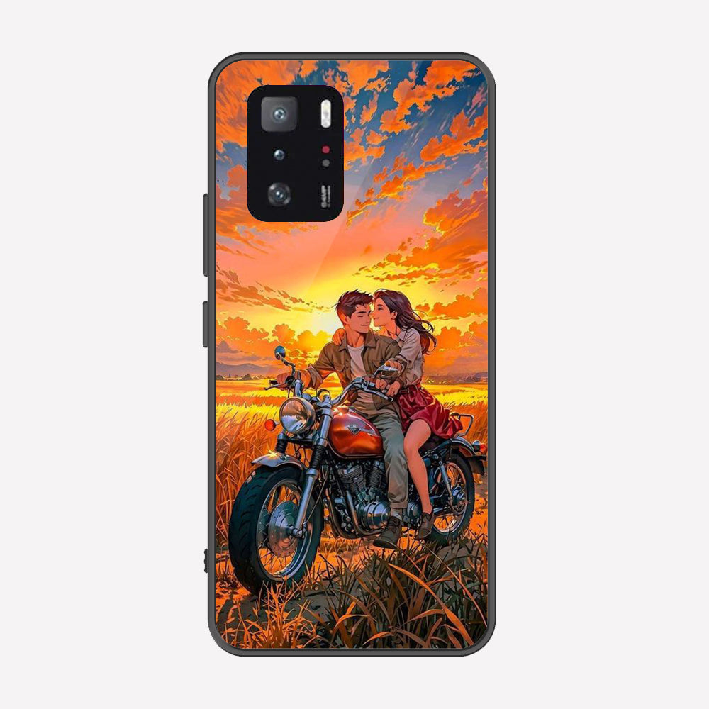 Xiaomi Poco X3 GT Cover - Love Couple Series - Premium Printed Metal soft Bumper shock Proof Case