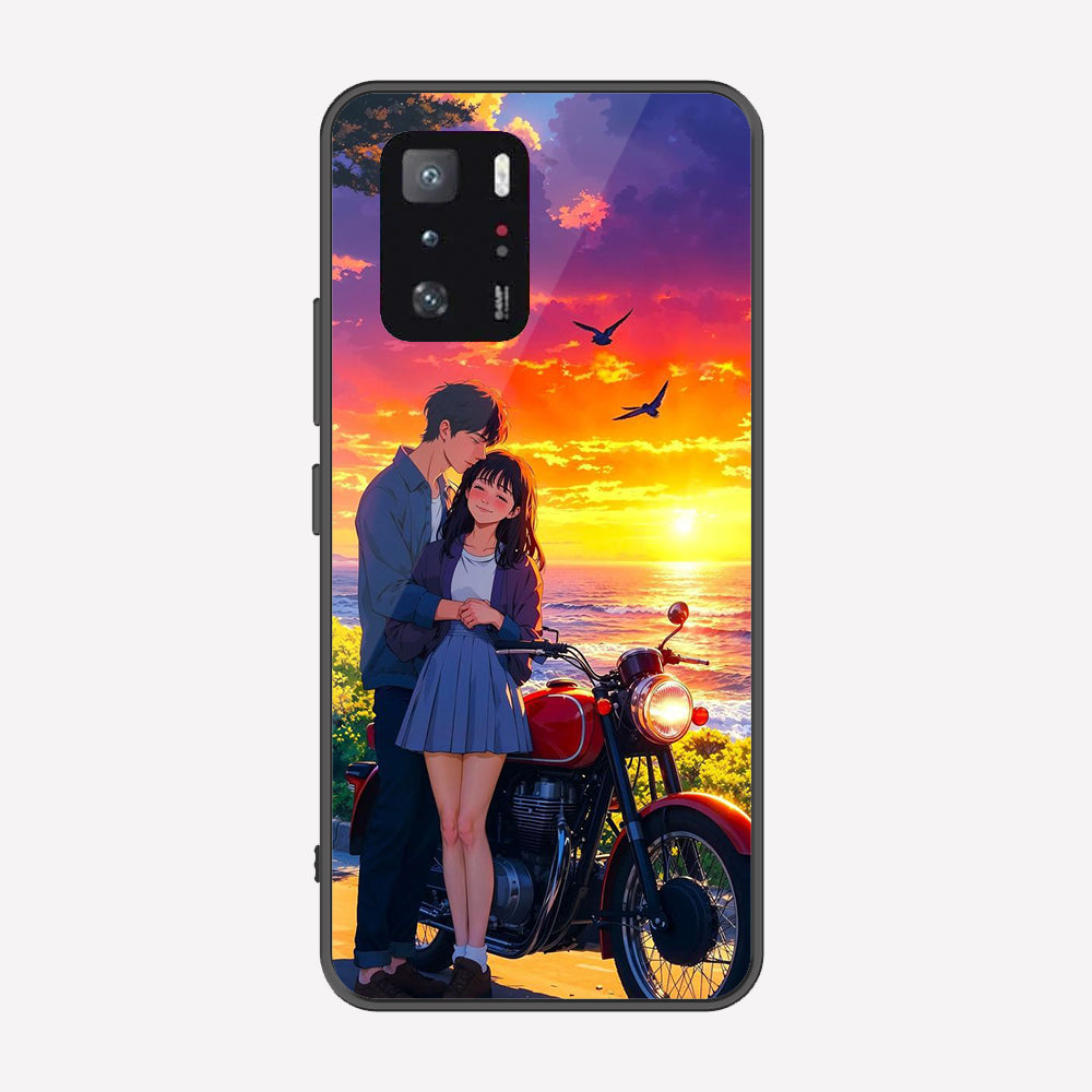Xiaomi Poco X3 GT Cover - Love Couple Series - Premium Printed Metal soft Bumper shock Proof Case