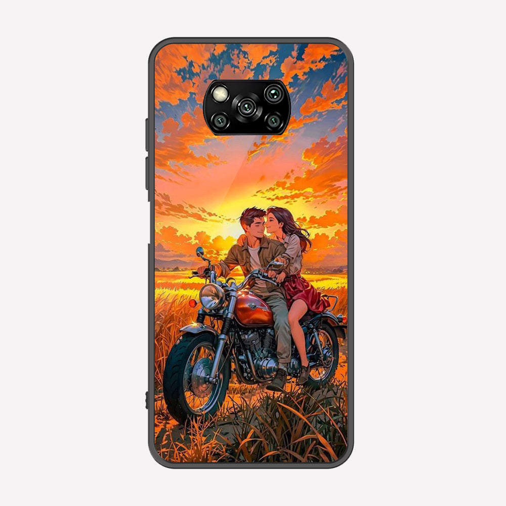 Xiaomi Poco X5 Pro Cover - Love Couple Series - Premium Printed Metal soft Bumper shock Proof Case