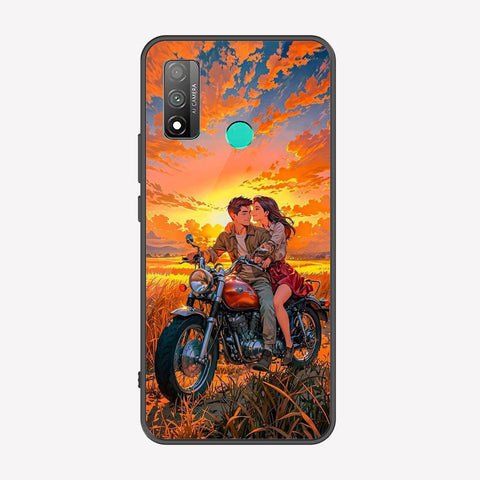 Huawei P smart 2020  Cover - Love Couple Series - Premium Printed Metal soft Bumper shock Proof Case