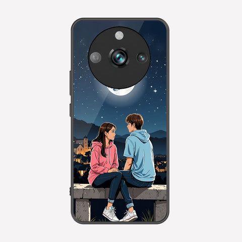 Realme 11 Pro Plus Cover - Love Couple Series - Premium Printed Metal soft Bumper shock Proof Case