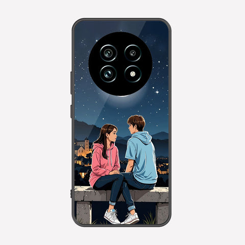 Realme 12 5G Cover - Love Couple Series - Premium Printed Metal soft Bumper shock Proof Case