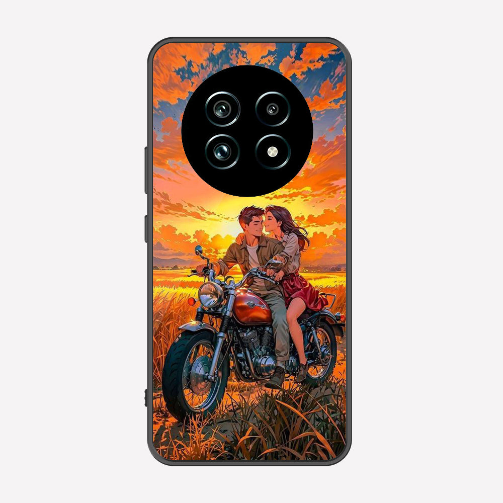 Realme 13 Cover - Love Couple Series - Premium Printed Metal soft Bumper shock Proof Case