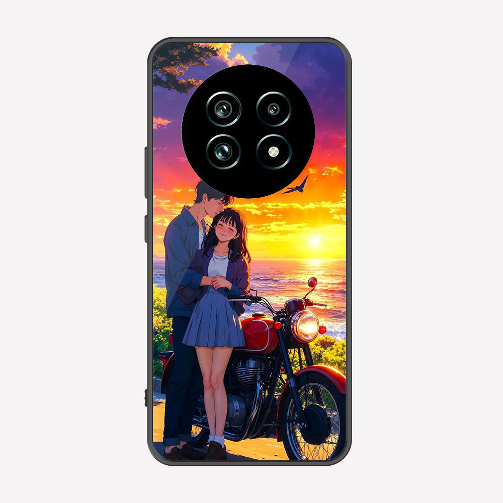 Realme 13 Pro Cover - Love Couple Series - Premium Printed Metal soft Bumper shock Proof Case
