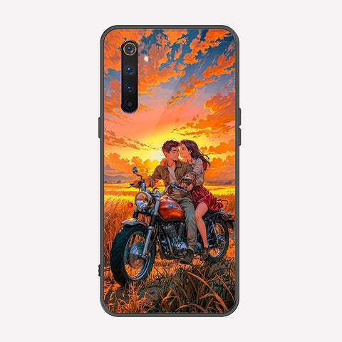 Realme 6 Pro Cover - Love Couple Series - Premium Printed Metal soft Bumper shock Proof Case