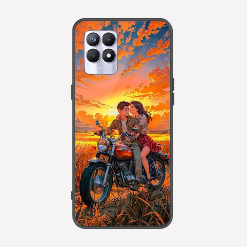 Realme Narzo 50 4G Cover - Love Couple Series - Premium Printed Metal soft Bumper shock Proof Case