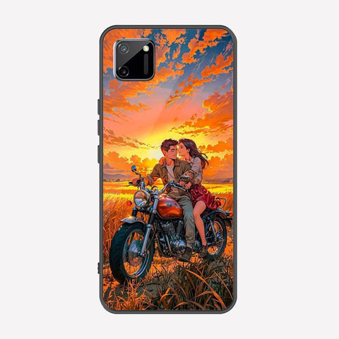 Realme C11 Cover - Love Couple Series - Premium Printed Metal soft Bumper shock Proof Case