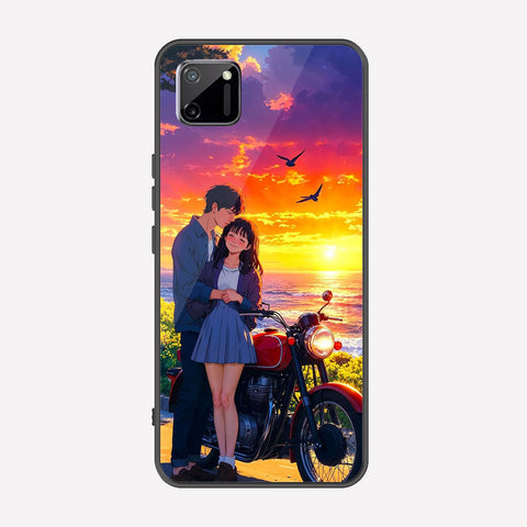 Realme C11 Cover - Love Couple Series - Premium Printed Metal soft Bumper shock Proof Case