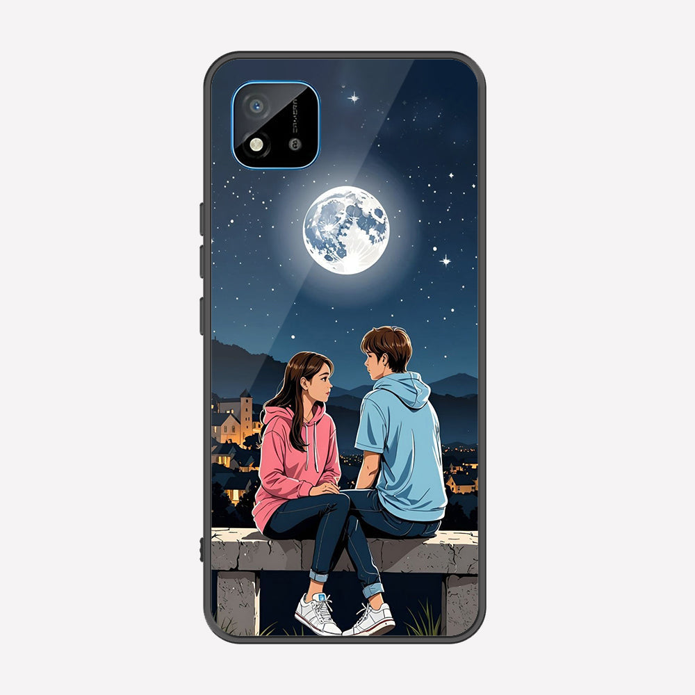 Realme C11 2021 Cover - Love Couple Series - Premium Printed Metal soft Bumper shock Proof Case